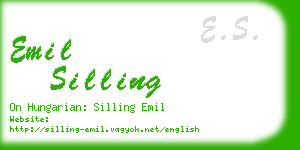 emil silling business card